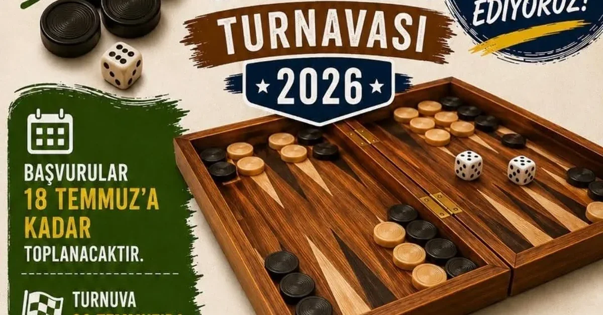 Akbük'te düzenlenen AKÇEd geleneksel tavla turnuvası.