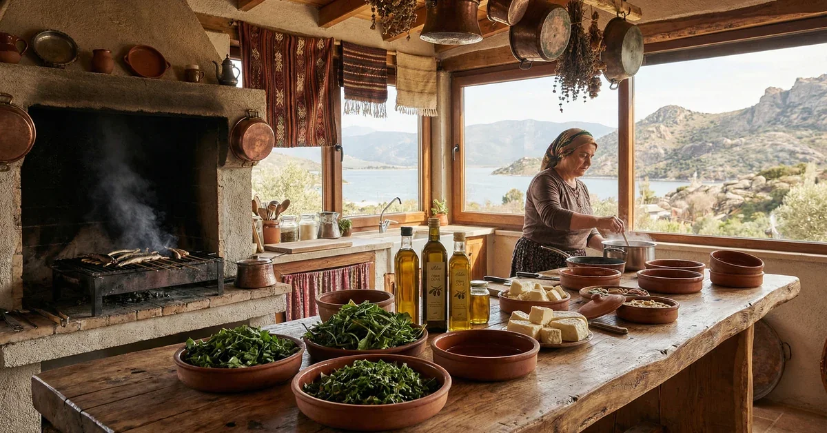 Bafa Gölü Kapıkırı'ndaki Michelin yıldızlı Agora Restoran, Akbük ve Didim yakınında.