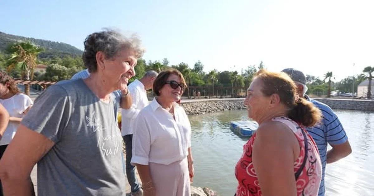 Didim Belediyesi yetkililerinin Akbük Mahallesindeki proje inceleme ziyareti