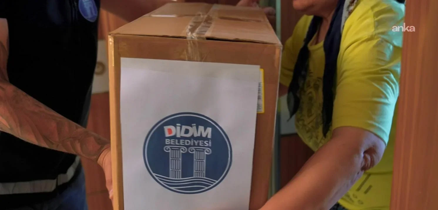 Aydın Didim Belediyesi Akbük sosyal destek ve yardım paketleri dağıtımı