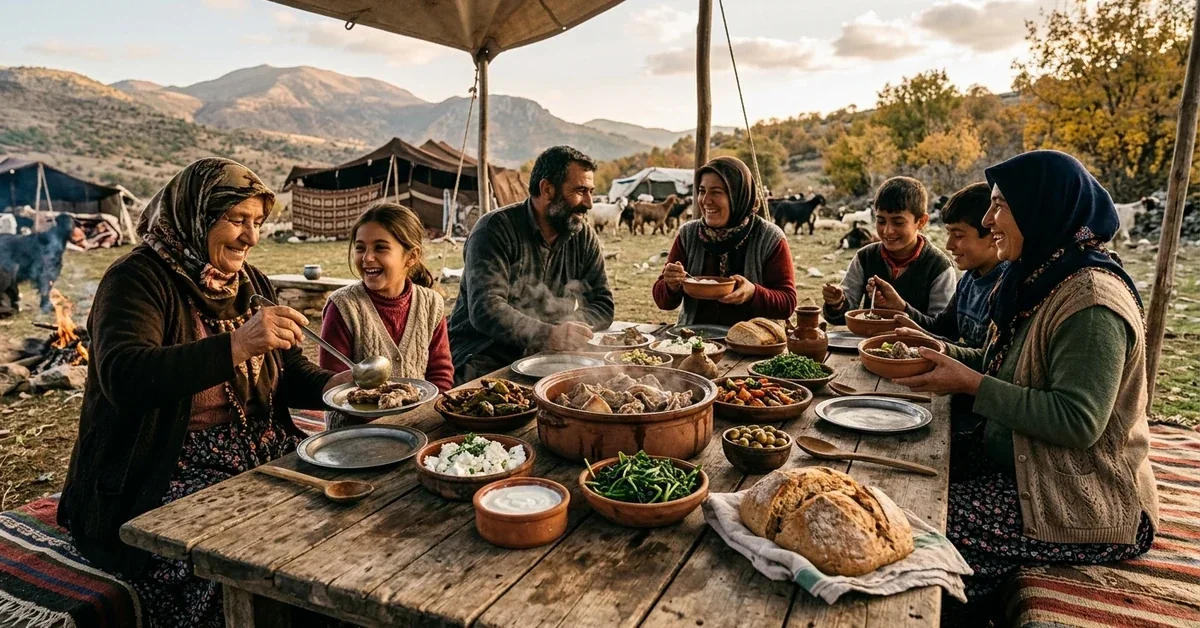 Akbük Teichiussa'da tüten tarihi Yörük ocağı ve geleneksel sofra kültürü