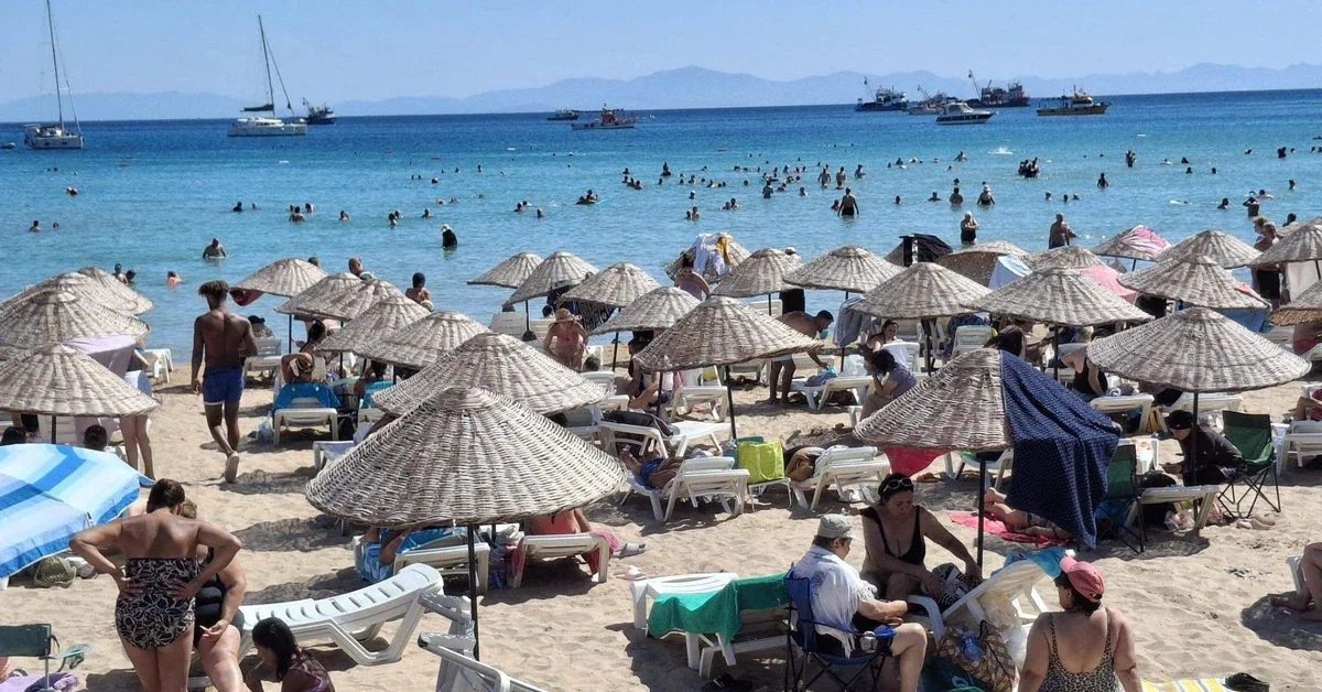 Aydın Didim plajlarında Eylül ayında yaşanan yaz yoğunluğu